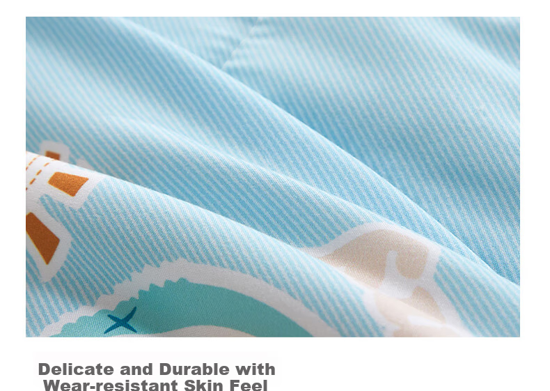 Fuannaertong Infant Class A 51% Soybean Fiber, Antibacterial Anti-Mite Brushed Printed Summer Quilt, 115*150cm 10