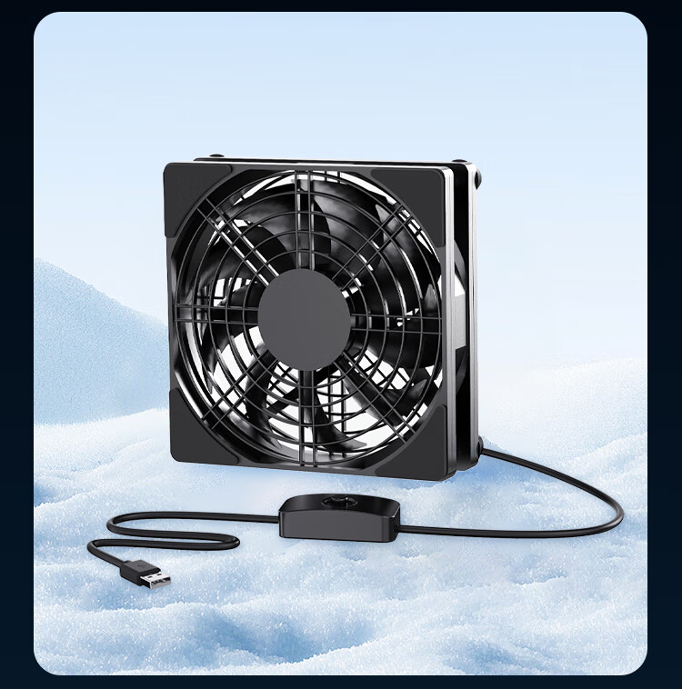 NVV Router Cooling Fan, Optical Modem TV Set-Top Box Cooling Base, Quiet Fast Cooling USB Cooling Fan Bracket Cooler NZ-CB1 13