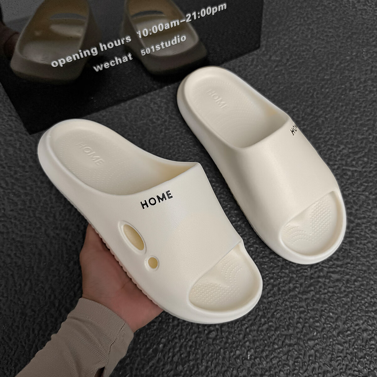 Grace Slip-On Sandals for Women, Summer 2026 New Indoor Home Bathroom Shower Non-Slip Odor-Resistant Couple Slippers for Me