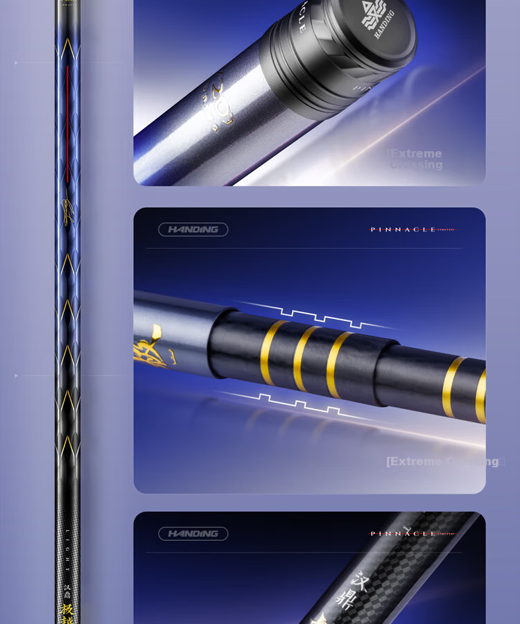 Handing Jiguang Lightweight Fishing Rod, All-Purpose Rod, Carbon Fiber Platform Fishing Rod, Ultra-Light And Ultra-Hard Hand Rod, Fishing Pole, Fishing Tackle Brand, 6.3m 14