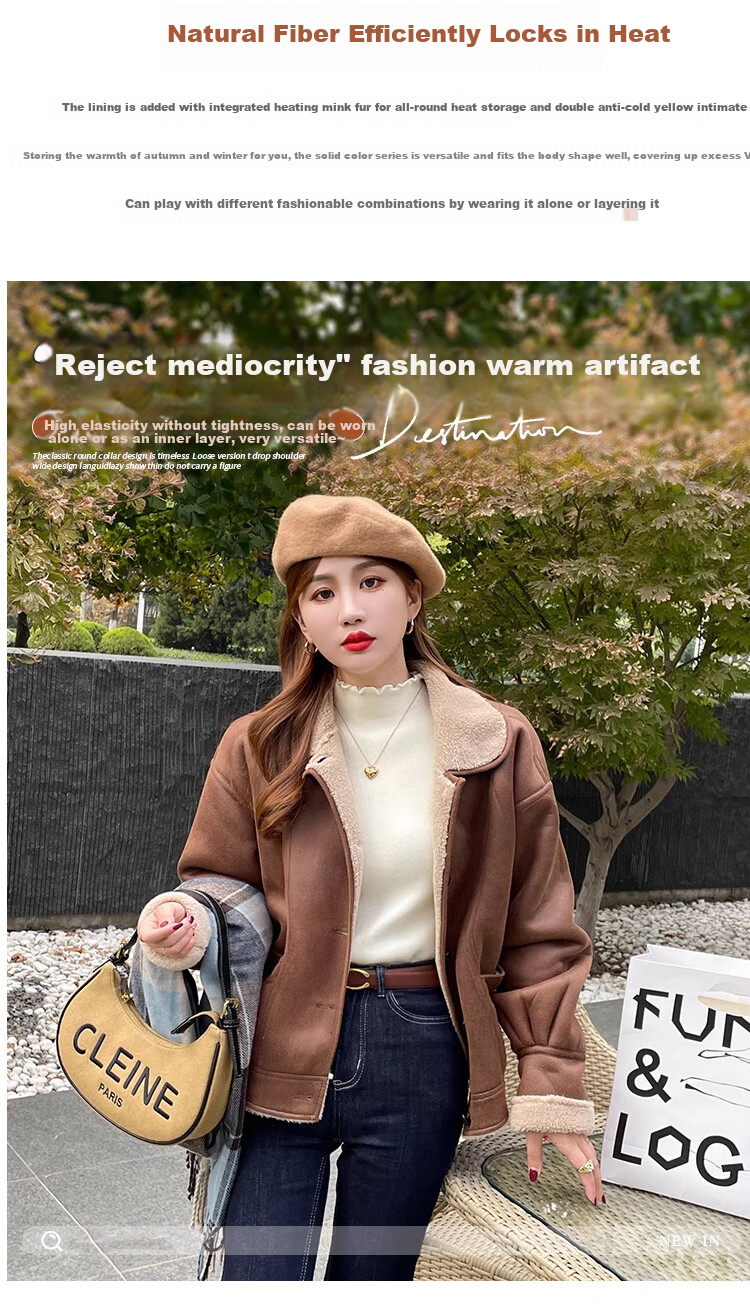 XUEXIMAN Women's Base Layer Sweater, Autumn And Winter Ruffle Trim Knit Top, Versatile High-Elasticity Slimming Pullover for Outer Wear 6