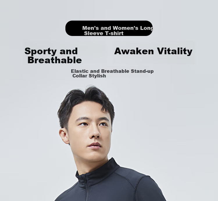 SCALER Quick-Dry Long Sleeve T-Shirt for Men And Women, Spring New Arrival, Outdoor Running Moisture-Wicking Breathable Elastic Inner Layer F4215556 1