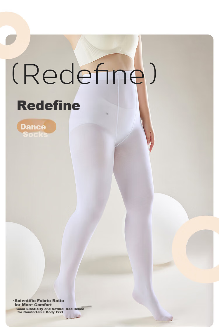 LangSha White Stockings, Plus Size, Thick And Large, Spring And Autumn Medium-Thick Dance Socks, Velvet Anti-Pinch White Pantyhose, Leggings 5