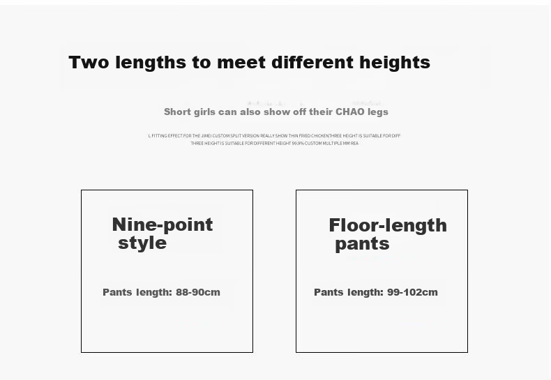 LangSha Women's Leggings, Summer Thin Ice Silk High-Waist Loose-Fitting Draping Floor-Length Slimming Straight-Leg Pants for Commuting 11