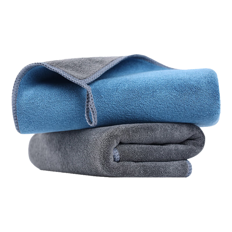 Grace Car Wash Cloths, 35*75cm*2 Pieces, Double-Sided Short Velvet, Specially Designed for Car Cleaning, Absorbent Towels