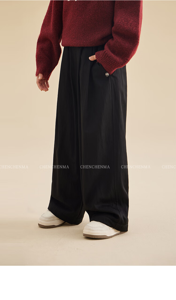 Chenchenma Parent-Child Fleece-Lined Sherpa Fleece Loose Casual Versatile Pants 7281D 18