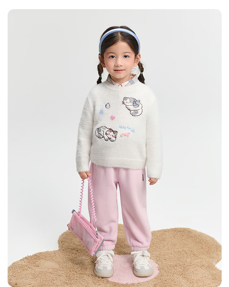 BALABALA BalaOne Children's Clothing, Kids' Pants for Autumn And Winter, Boys And Girls Anti-Static Fleece, 208425108215 8