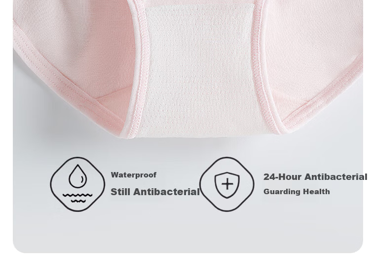 BOBDOG Children's Underwear, Girls' Antibacterial Panties, Baby And Teen Cotton Triangle Briefs, Girls' Shorts 6