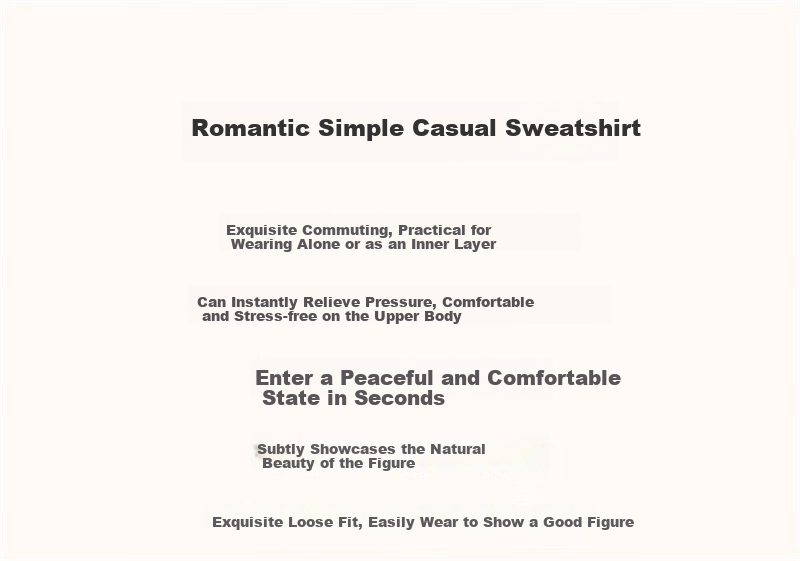 Dme [Cotton Printed Sweatshirt] Spring And Autumn Round Neck Loose Drop Shoulder Long Sleeve Slightly Stretchy Sweatshirt for Wome 2