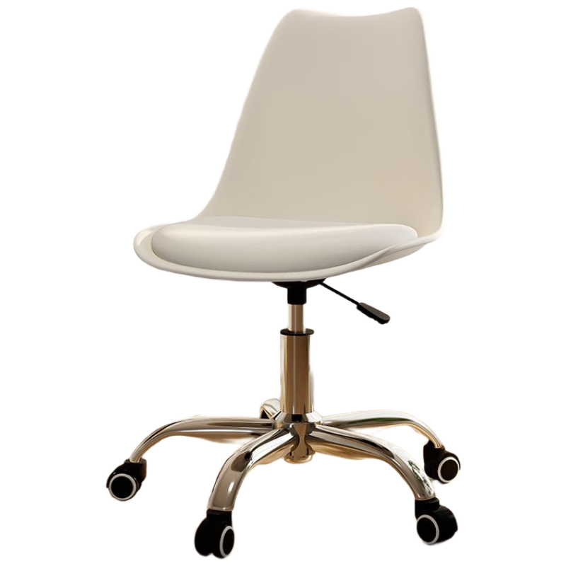 Muhanyue Home Computer Chair, Dormitory Simple Transparent Stool, Bedroom Study Rotating Adjustable Backrest Chair, Office And Study Chair
