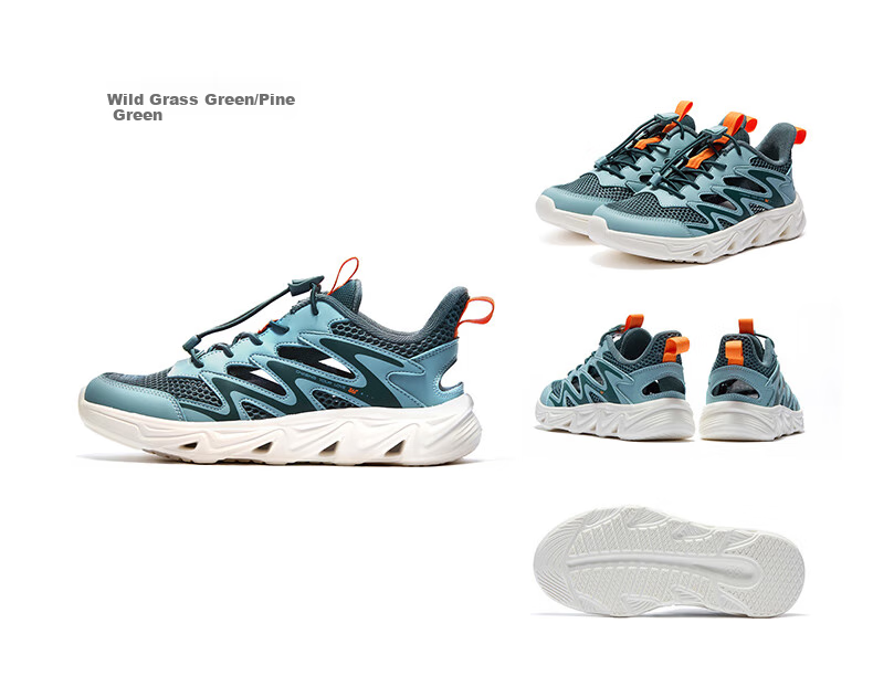 361° Children's Shoes, Kids' Sports Shoes, Summer Boys' Lightweight Shock-Absorbing Outdoor Breathable River Tracing Shoes, Blue, Size 38 21