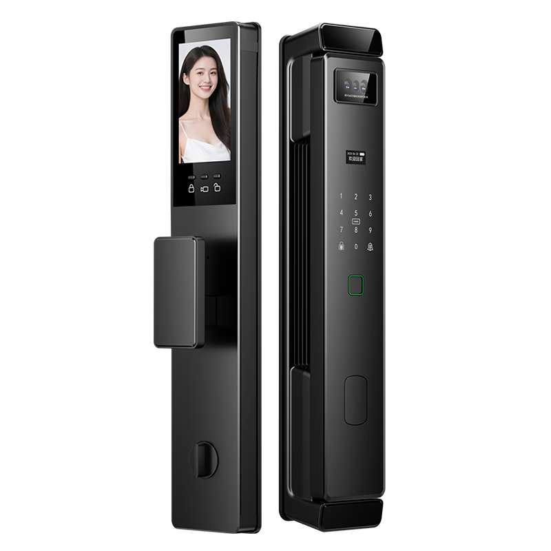 Hualeshi M9 Dual Camera Palm Vein Smart Door Lock 3D Face Recognition Password Electronic Fingerprint Lock for Entry Door