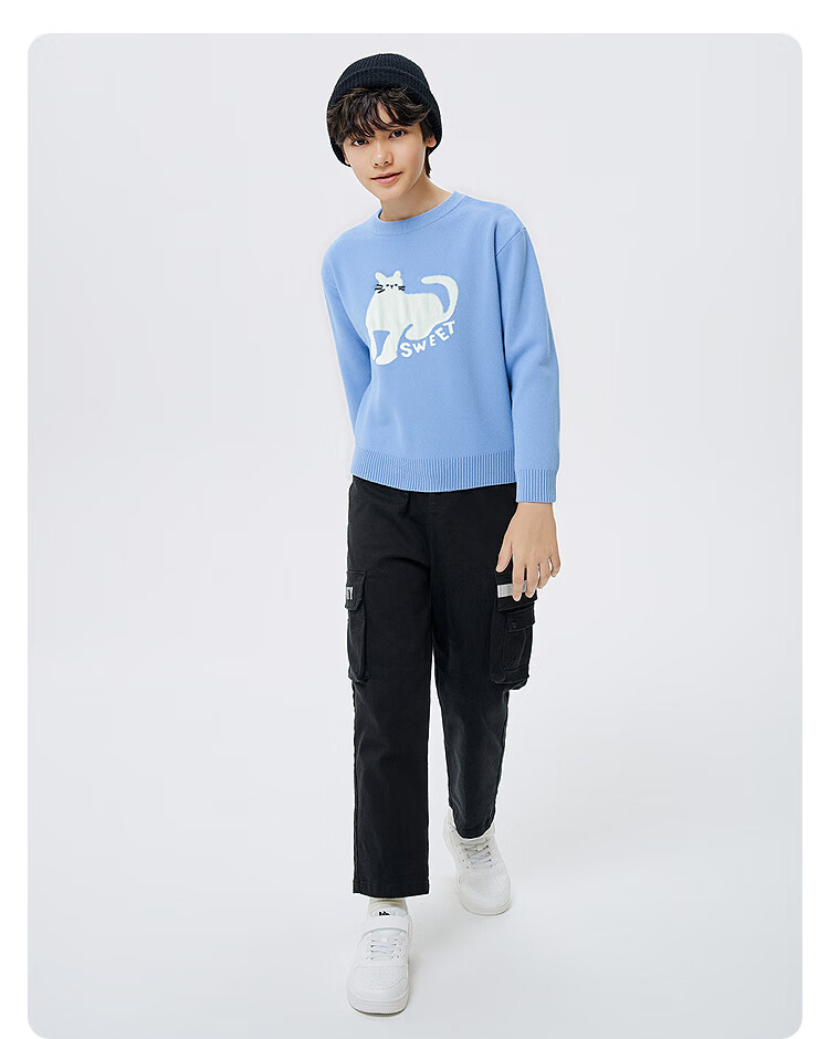 Balabala BalaOne Kids Sweater Boys Girls 2025 Winter Fashion Knitwear 208425103204 10