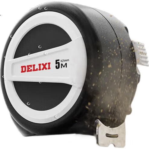 Рулетка самофиксирующаяся DELIXI, 5 метров, стальная лента, высокоточная, бытовая измерительная линейка, измерительный стержень, круговая линейка
