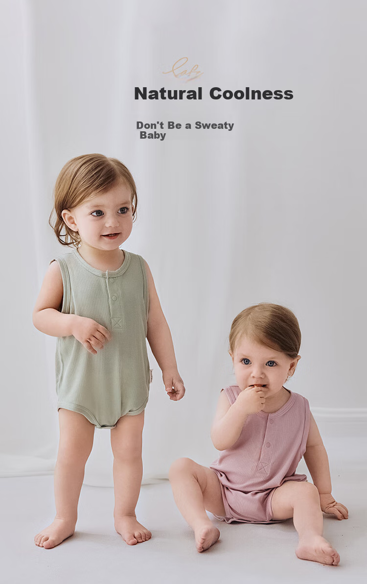 Babylove Infant Bodysuit, Summer Thin Modal Onesie, Baby Sleeveless Vest, Triangle Romper, Pajamas, Summer Outfit 2