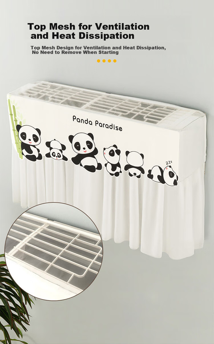 Baoshi Air Conditioner Wind Deflector, Anti-Direct Blowing, Dust Cover, Extended 75cm, Dense Mesh, Polyester 4