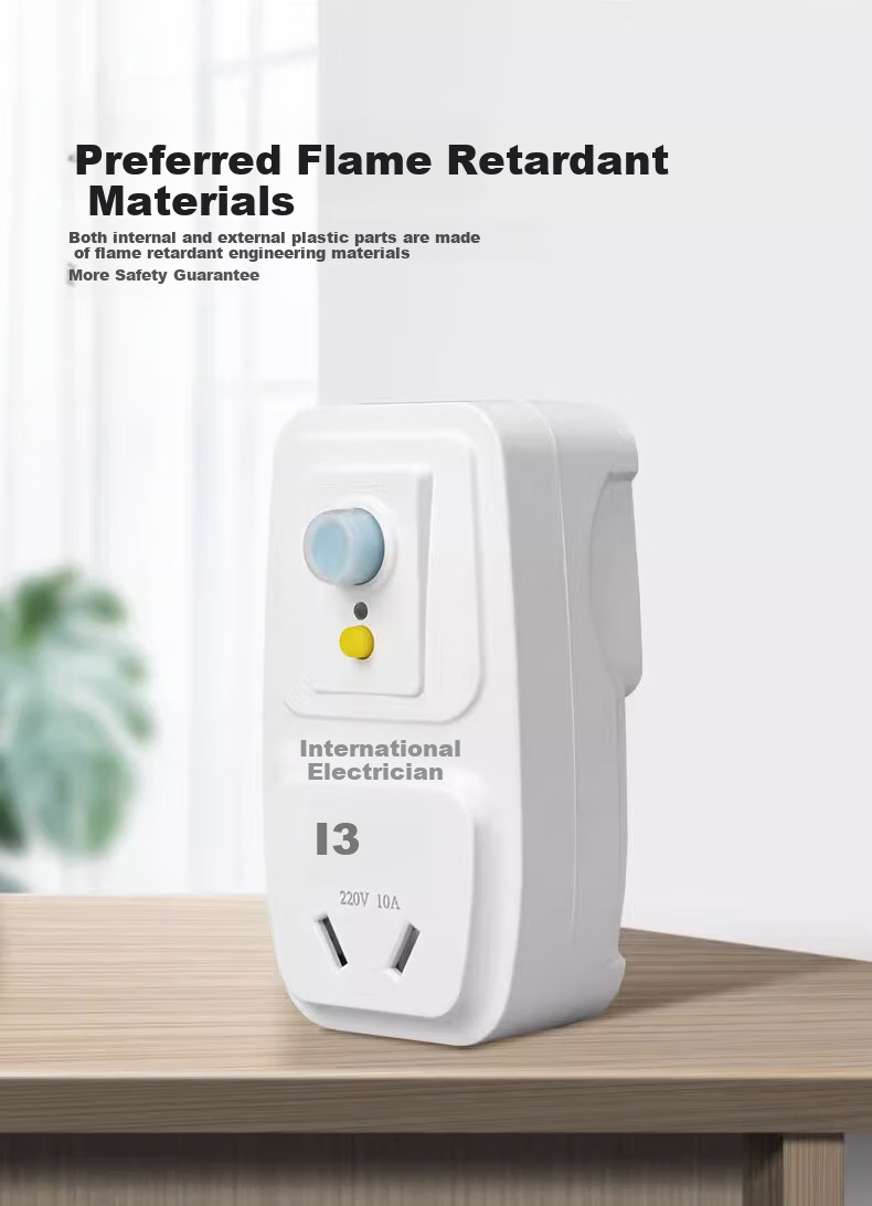 FDD Leakage Protection Plug, Household Appliance Water Heater Waterproof And Electric Shock Prevention Device, Socket Adapter, Thickened Version - Leakage Protection Plug 16A (Direct Insert Type) 9