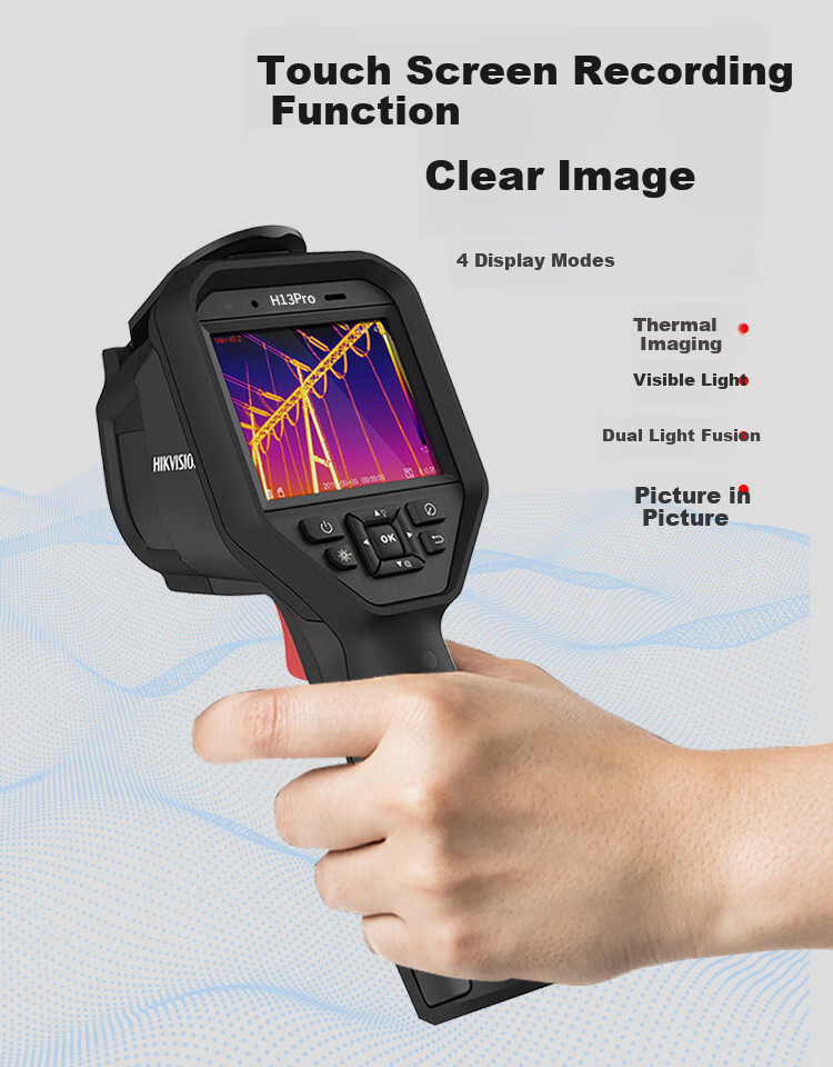 HIKMICRO Thermal Imaging Camera, High-Definition Infrared Thermal Imager, Industrial Temperature Measurement, Power Inspection, Underfloor Heating Leak Detection Device H13PRO 10