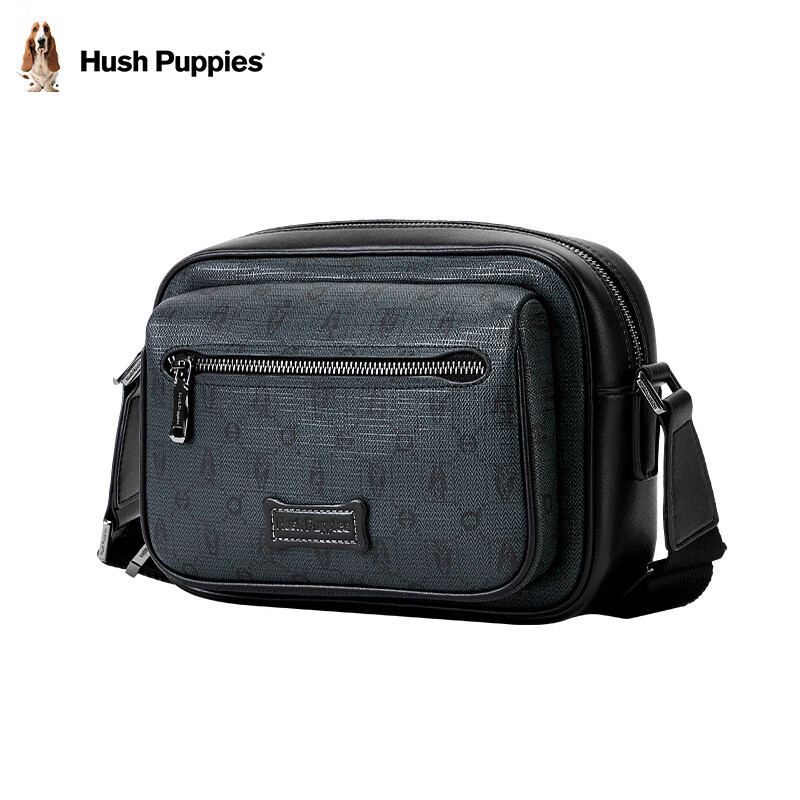 Hush Puppies Men's 2025 New Large Capacity Casual Crossbody Shoulder Bag