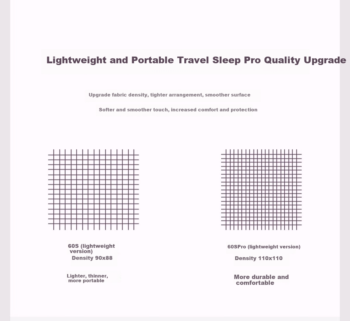 MIDO HOUSE Mingdu 60-Count Pure Cotton Hotel Anti-Dirt Sleeping Bag, Travel Bed Sheet, Portable Travel Sleeping Bag, Thin Purple, 160*210 8