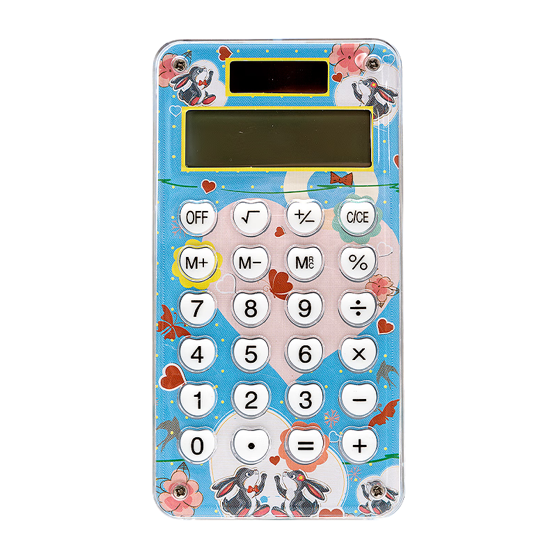 M&G Stationery Popular Product, Portable Student Calculator, Mini Calculator, Elementary School Simple Calculation Learning Supplies Office Supplies, Blue, ADG98154