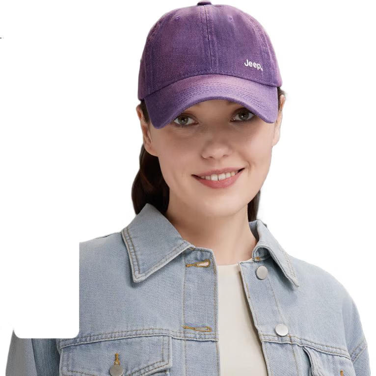 JEEP Baseball Cap for Men, All-Season Pure Cotton Visor Hat, Sun Protection Hat, Retro Sunhat for Men And Women, Purple