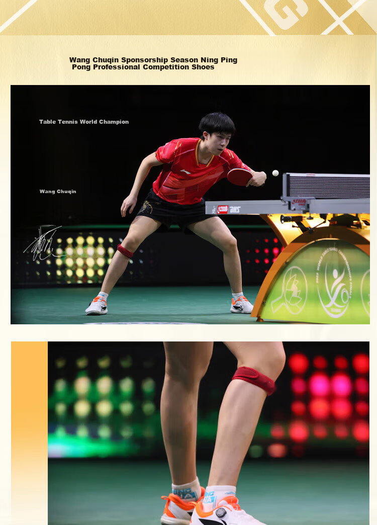 Li-Ning Professional Table Tennis Shoes for Wang Chuqin And Sun Yingsha, Training And Competition Non-Slip Wear-Resistant Sports Shoes for Men And Women MAGE Series 2
