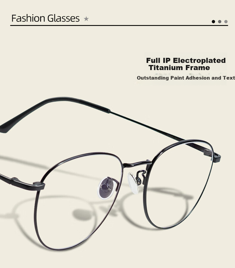 Gameking Blue Light Blocking And Radiation Protection Glasses for Men And Women, Titanium Frame Non-Prescription Protective Eyewear for Myopia, Can Be Fitted with Prescription Lenses, Model 1505 Black 3