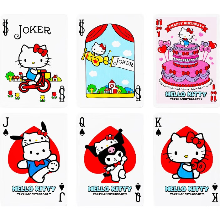 BICYCLE Hello Kitty Sanrio Collaboration Classic Bicycle Playing Cards Set of 1