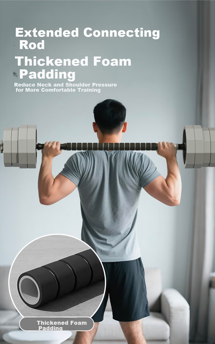 JD Jingzao Multifunctional Soft Rubber Dumbbell Set 20KG Adjustable Coated Kettlebell Barbell Solid Iron Sand Fitness Equipment 3
