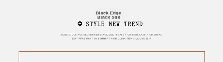 LangSha Red-Edged Black Stockings, Sexy Over-Knee Socks for Women, Ultra-Thin Summer Contrasting Color Half-Length Pure Desire Thigh-High Stockings, Red Edge 2 Pairs 5
