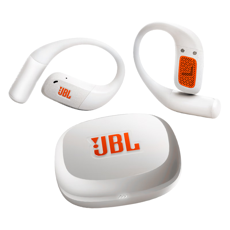 JBL ZONE Open-Style True Wireless Sports Earphones, Bluetooth Headphones, Ear-Hook Style, Apple Compatible, for Cycling And Exercise, Gift for Boyfriend Or Girlfriend, Ivory White