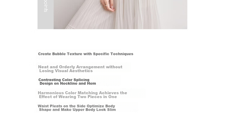 Sentubila Color Block Round Neck Waist Side Pleated Short Sleeve Textured T-Shirt for Women, Summer Commute Fashion Elegant Versatile Top 3