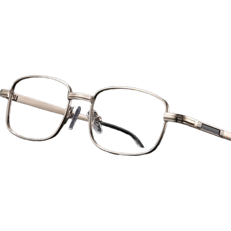 LESCA LUNETIER Natural Crystal Reading Glasses for Men, High Definition Clear, Ultra-Light for Middle-Aged And Elderly, High-End Brand, Genuine Product, Donghai Crystal Stone Glasses