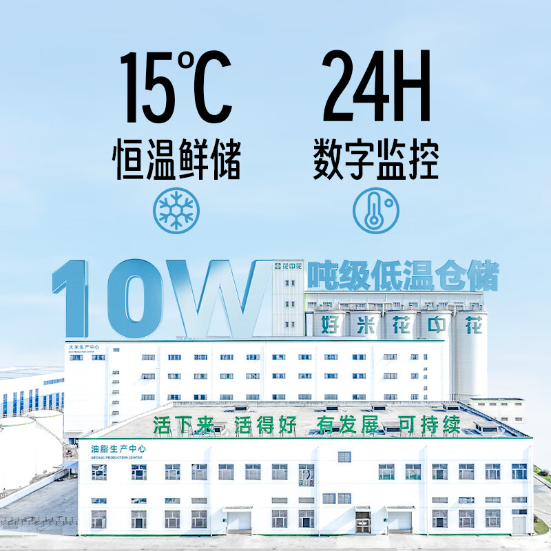 花中花 银丝香米 20斤 南方大米季新稻 长粒米香米 籼米家庭装 真空包装