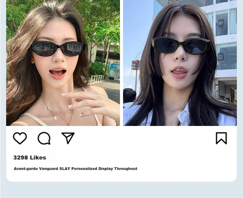 LOHO Cat Eye Sunglasses for Women, 2026 New Retro UV Protection Vacation Fashion Sunglasses LH09677 8
