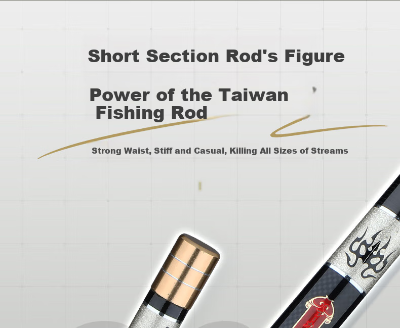Shensha 5.4-Meter Shadow Blade Stream Fishing Rod, 28 Sections Short Handle, Ultra-Light And Ultra-Hard Wild Fishing Rod, Fishing Pole, Fishing Tackle 9