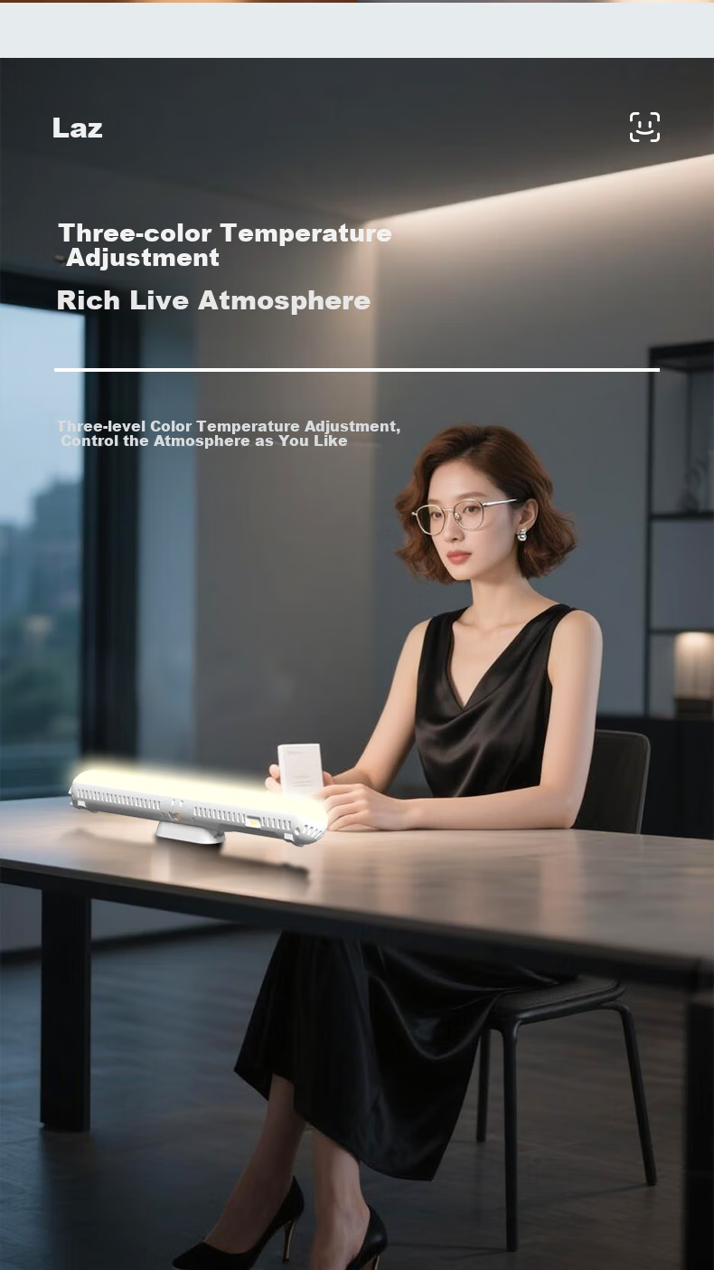 LATZZ Chin Light, Live Streaming Beauty Light, Neck And Face Illumination Lamp, Neck Whitening Light, Skin Brightening Lamp, Eye Protection Light, Nasolabial Fold Long Strip Light 9