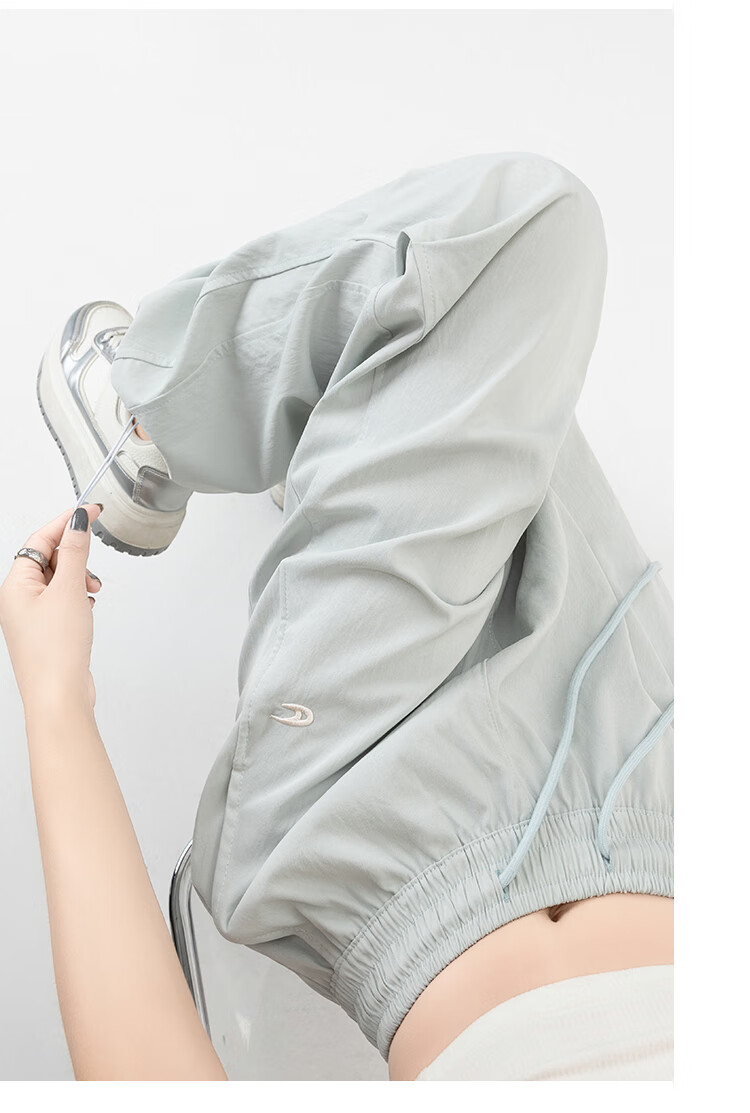 BOPRUIEY Women's Quick-Dry Work Pants 2025 New Autumn Curved Blade Pants American Casual Sports Loose Wide-Leg Pants 23