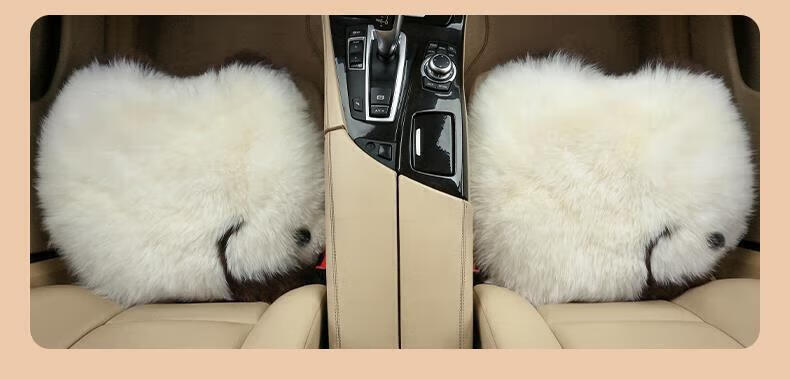 Xiangdaxia Car Seat Cushion, Winter Wool Thickened Seat Pad, Warm Chair Cushion for Winter, Universal, Silk Mist Brown [Single Piece] 15