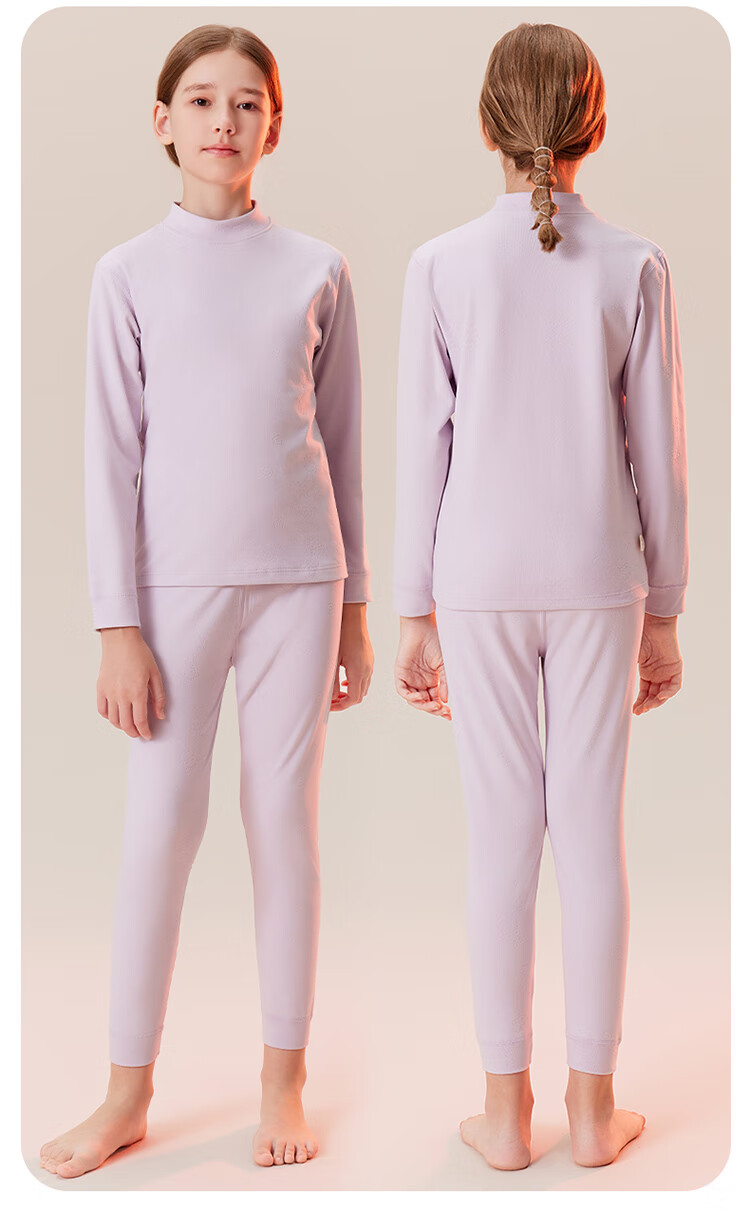 Dingguagua Children's Thermal Underwear Girls Set Autumn Clothes and Pants Kids Sleepwear 2025 Winter New Pajamas 4