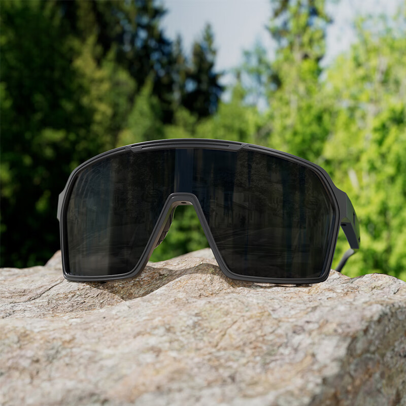 Fute Outdoor Cycling Glasses for Running, Hiking, Sun Protection, Photochromic Goggles, Matte White Frame - Windproof - F327-01