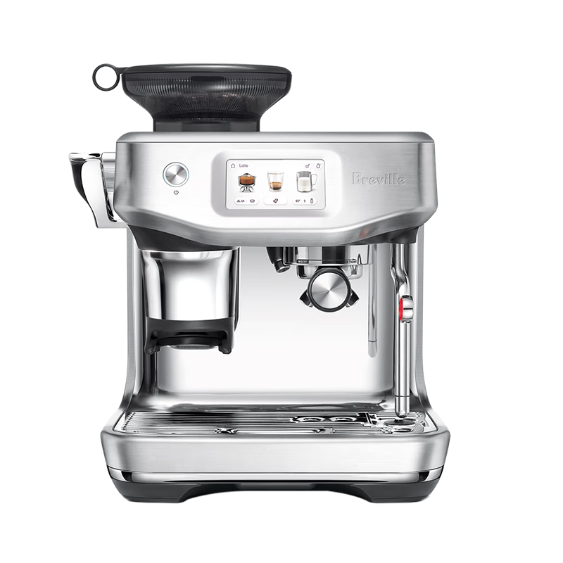 Breville BES881 Semi-Automatic Espresso Machine Home Use Italian Style Smart Touchscreen Intelligent Tamper Assistance System Temperature Control Extraction Large Capacity Water Tank