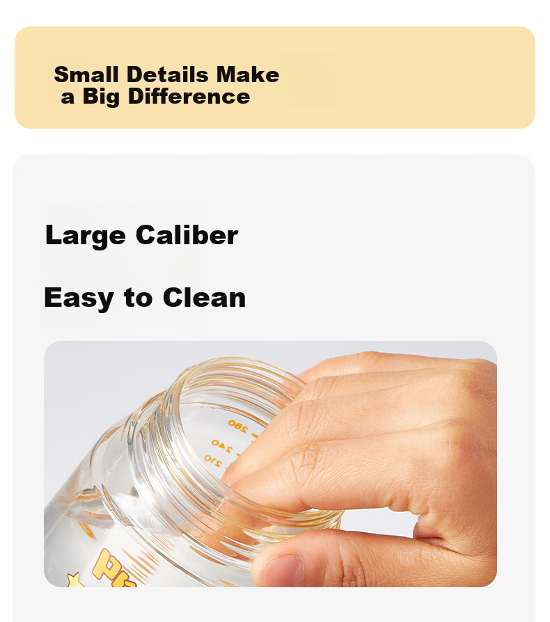 LOCK&LOCK Baby Sippy Cup for 6 Months And Above, PPSU with Scale, Straw Bottle for Drinking Water 12