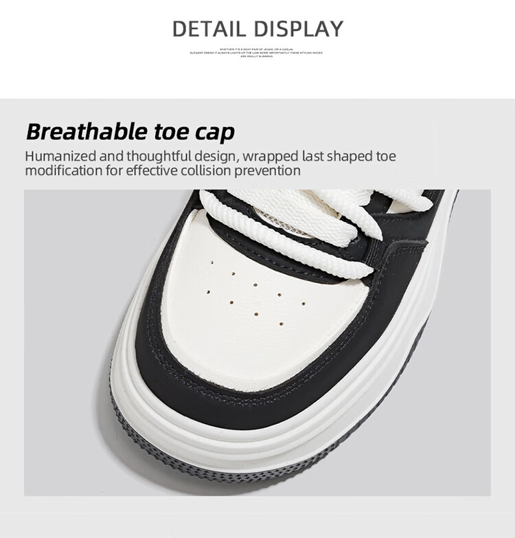 Global 2026 Original Trendy Versatile White Sneakers Fashion New Spring Design Black Pink Casual Thick Sole Women's Shoes 4