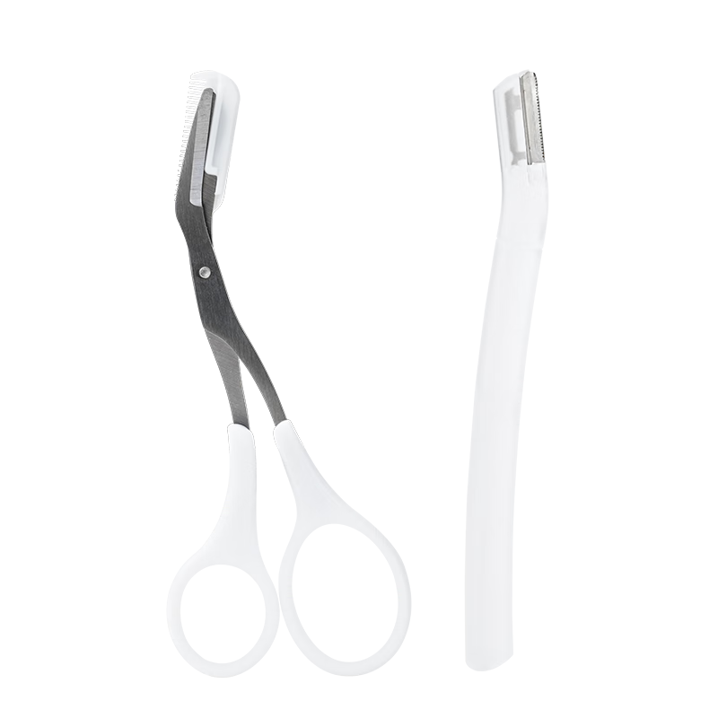MINISO 1+1 Eyebrow Grooming Set Eyebrow Razor + Eyebrow Scissors