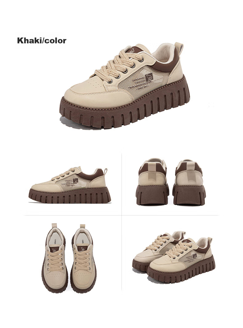 CARDANRO Women's Casual Shoes, 2025 New Thick-Soled Mesh Sneakers, Spring And Summer Women's Shoes, Small Size Breathable Comfortable Versatile Sports Shoes 19