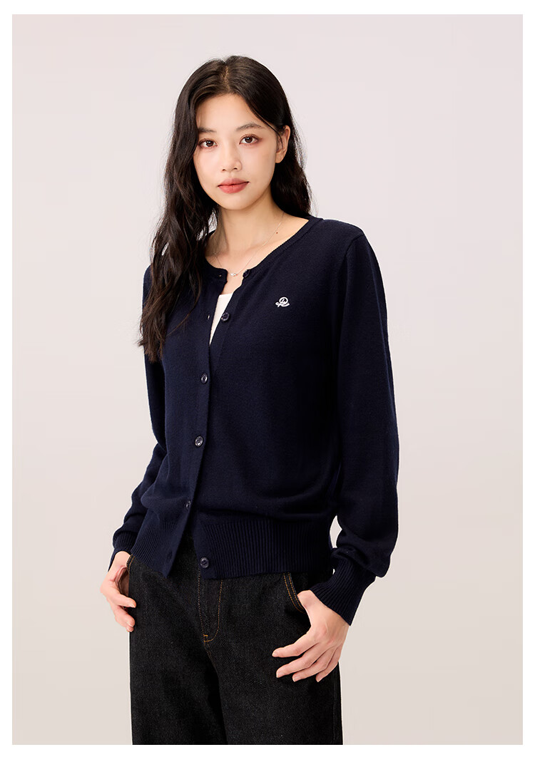 RA&RN / Aiqi Ruyu Autumn New Slimming Solid Color Wool Knit Cardigan Jacket for Women, Elegant 10