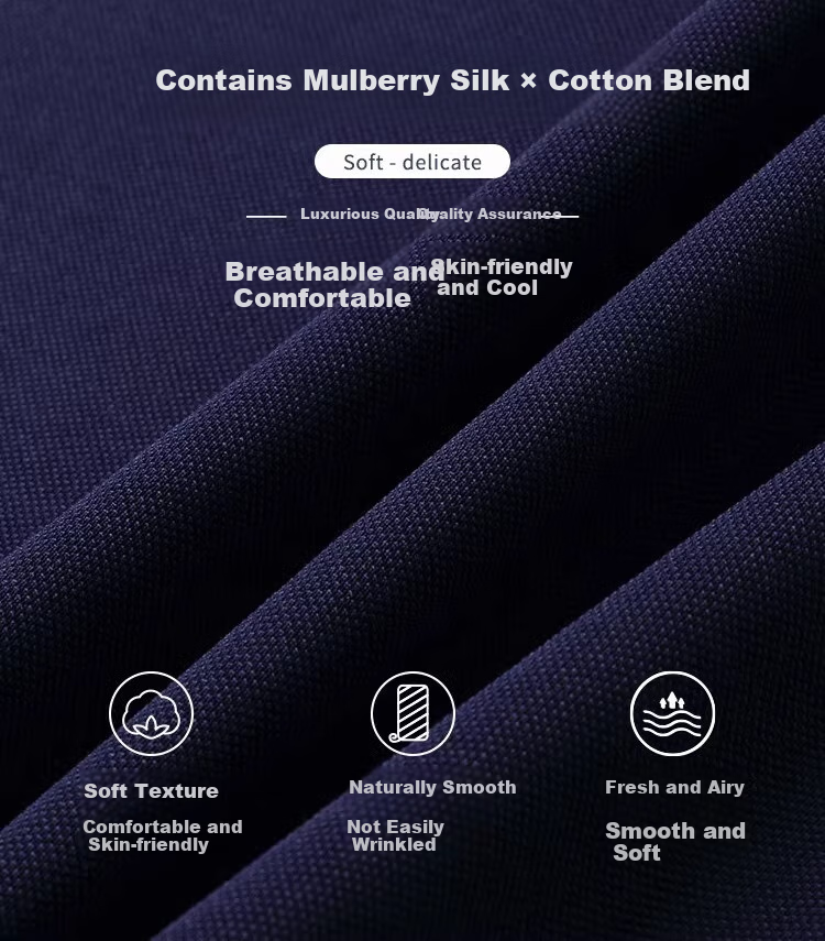 MONTAGUT Premium Mid-Autumn Festival Gift Box Short-Sleeve Polo Shirt for Men, Mulberry Silk Business T-Shirt, Turn-Down Collar, Embroidered, Breathable, Pink, XL 4