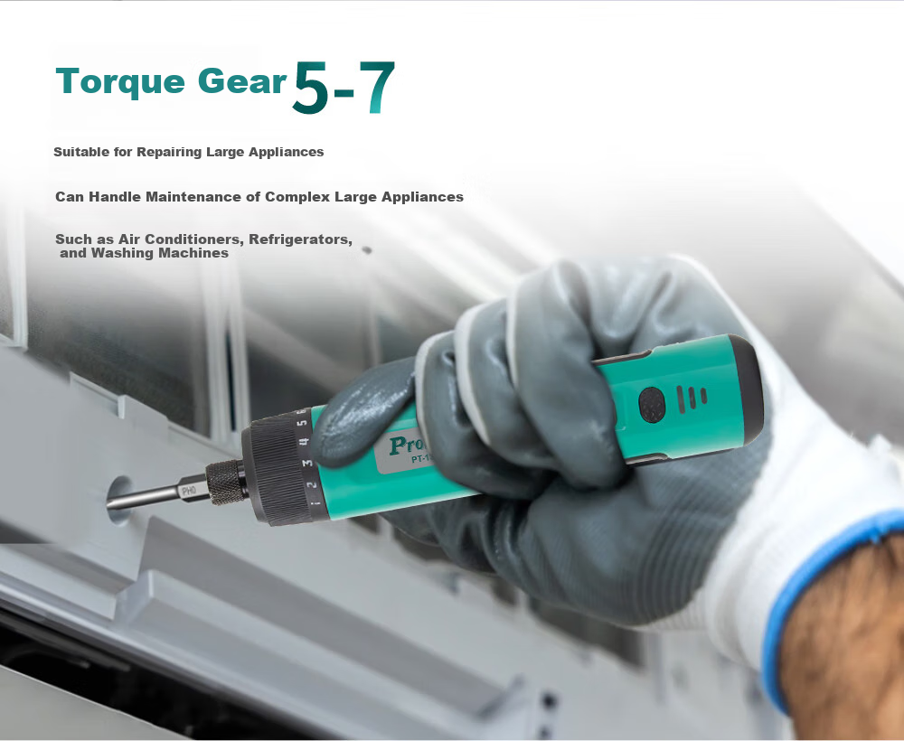 Pro'sKit PT-1366U Electric Screwdriver Set, Household 26-In Rechargeable Electric Screwdriver Kit 6